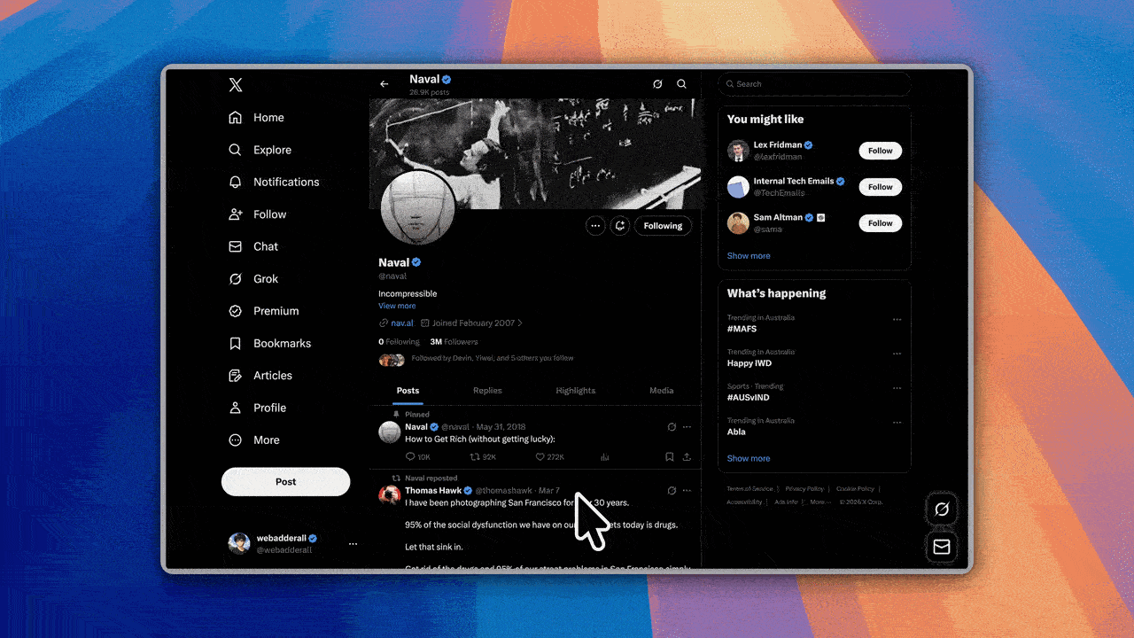 Recordly demo showing automatic cursor polish, zooms and styled frames